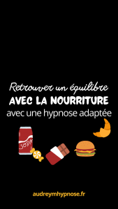 Poids et nourriture avec l'hypnose d'Audrey Massiot